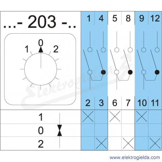 Schemat łączenia 4G16-203-PK