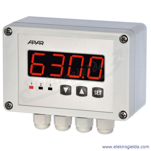 Cyfrowy regulator temperatury AR630/S1/P/P/RS485/WA/P