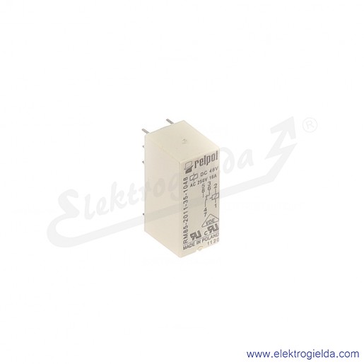Przekaźnik miniaturowy RM85-2011-35-1048 1P 48VDC do gniazd i obwodów drukowanych