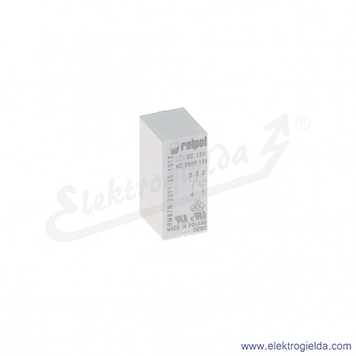 Przekaźnik miniaturowy RM87N-2011-35-1012 1P 12VDC do obwodów drukowanych i gniazd raster 3,5mm