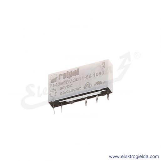 Przekaźnik miniaturowy RM699BV-3011-85-1060 1P 60VDC do gniazd i obwodów drukowanych