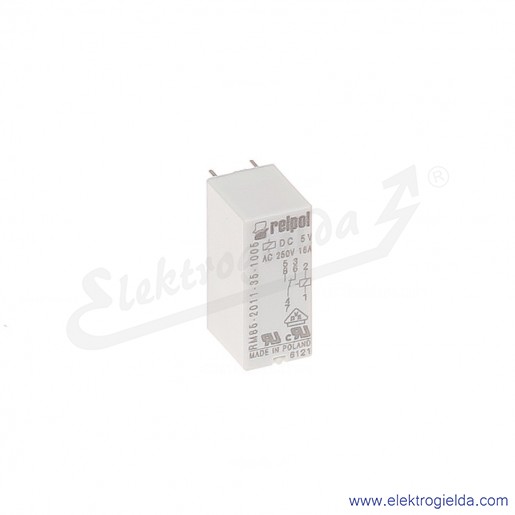 Przekaźnik miniaturowy RM85-2011-35-1005 1P 5VDC do gniazd i obwodów drukowanych
