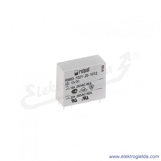Przekaźnik miniaturowy RM83-1021-25-1012 1Z 12VDC do obwodów drukowanych i gniazd