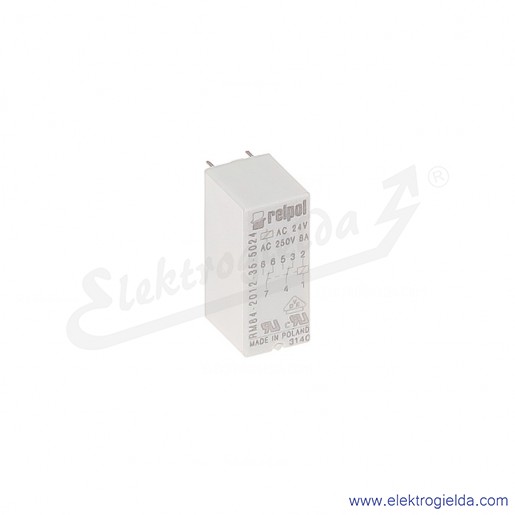 Przekaźnik miniaturowy RM84-2012-35-5024 2P 24VAC do gniazd i obwodów drukowanych
