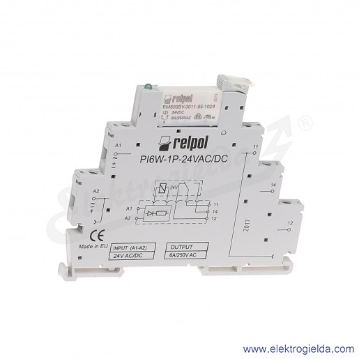 PIR6W-1P-24VAC/DC (SZARE) (CE)