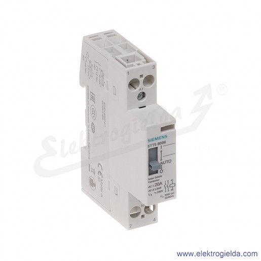 Stycznik instalacyjny 5TT5800-6   2 NO DLA 230, 400 V AC, 20 A, CEWKA 230 V AC