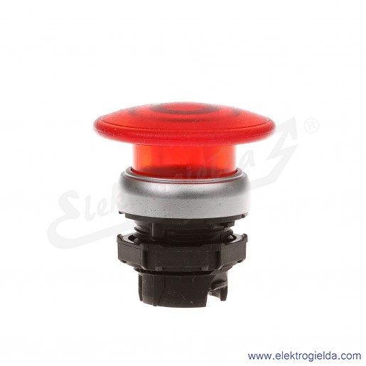 Przycisk główka LPC BL6144 czerwony podświetlany bezpieczeństwa bez blokady, samoczynny powrót
