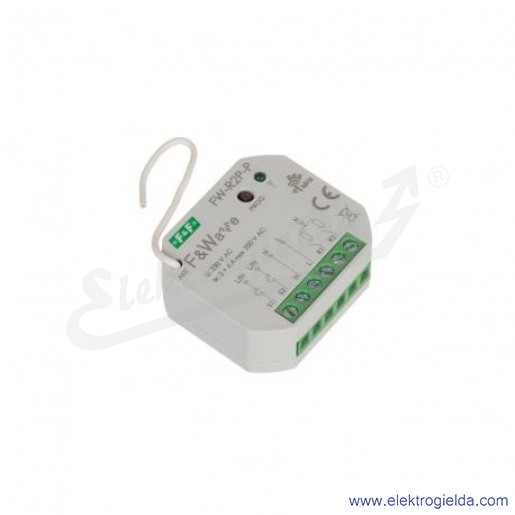Przekaźnik radiowy FW-R2P, 85-265V AC/DC pojedynczy, bistabilny, montaż ...