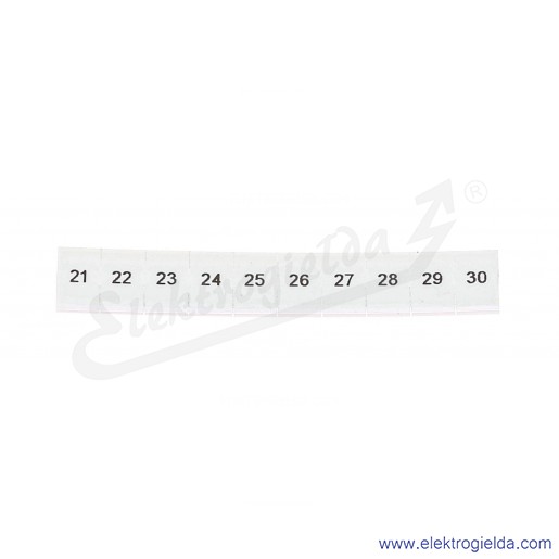 Oznacznik opisowy 1051016:0021, ZB 6, LGS: 21-30, pasek