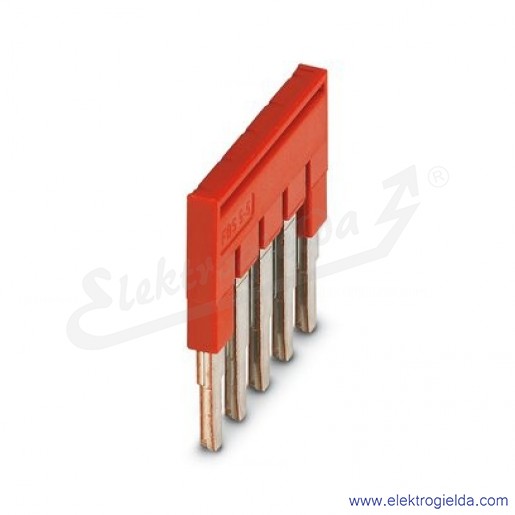 Mostek wtykowy 3030190, FBS 5-5, czerwony, 5.2mm