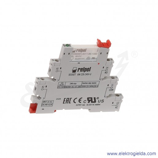 Przekaźnik interfejsowy SIR6W-24VAC/DC-O z wyjściem typu tranzystor 1Z
