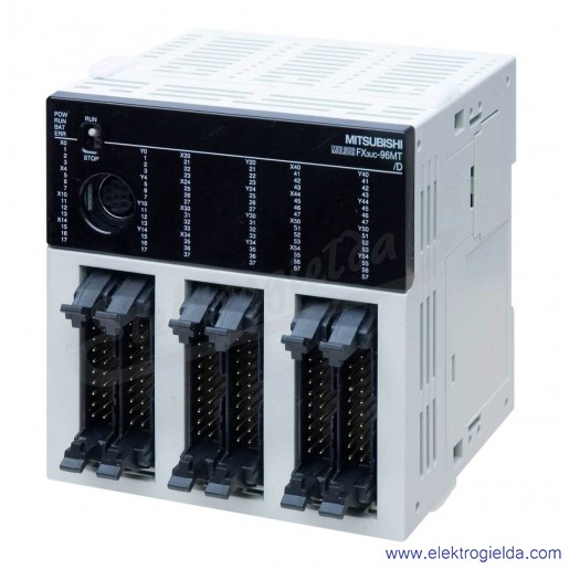 Sterownik PLC 231511, FX3UC-96MT/DSS, 24VDC, 48 wejść, 48 wyjść tranzystorowych