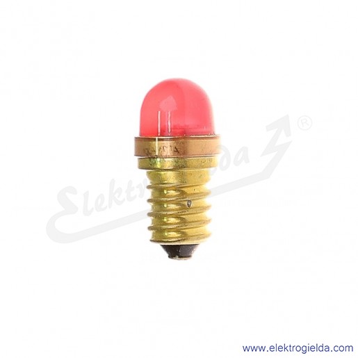 Żarówka LR-E14-230AC czerwony LED 230VAC