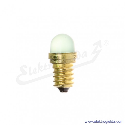 Żarówka LG-E14-230AC zielony LED 230VAC