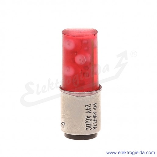 Żarówka LR-S-BA15D-24AC/DC czerwony LED 24VAC/DC