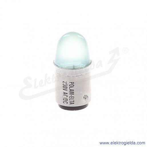Żarówka LG-BA15D-230AC zielony LED 230VAC