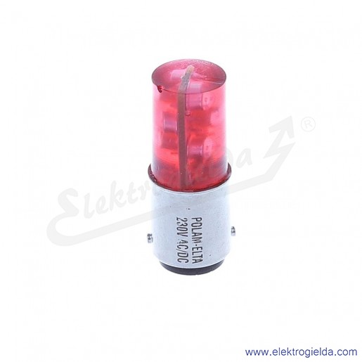 Żarówka LG-S-BA15D-230AC zielony LED 230VAC