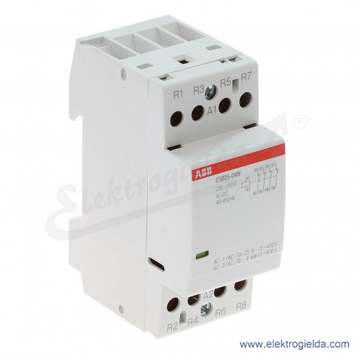 Stycznik modułowy ESB25-04N-06 25A 4NC 230V AC/DC