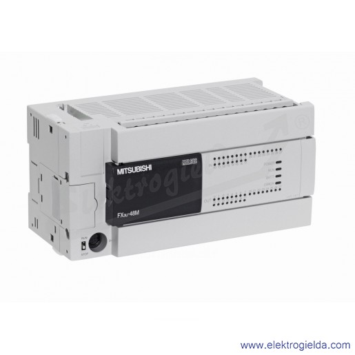 Sterownik PLC 231505, FX3U-48MT/DSS, 24VDC, jednostka centralna, 24 wejścia 24VDC, 24 wyjścia tranzystorowe