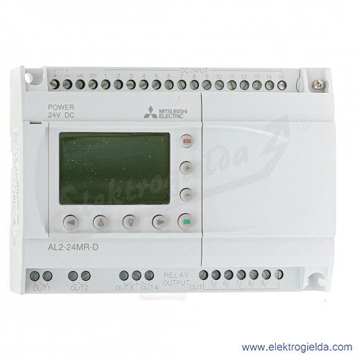 Sterownik PLC 215075, AL2-24MR-D ALPHA, 24VDC 15 wejść 9 wyjść