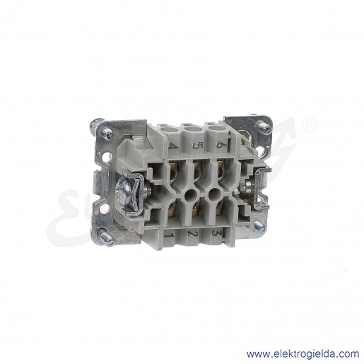 Wkład gniazda BAS BUS 6 2,5 50, 6 PIN, 600V, 16A