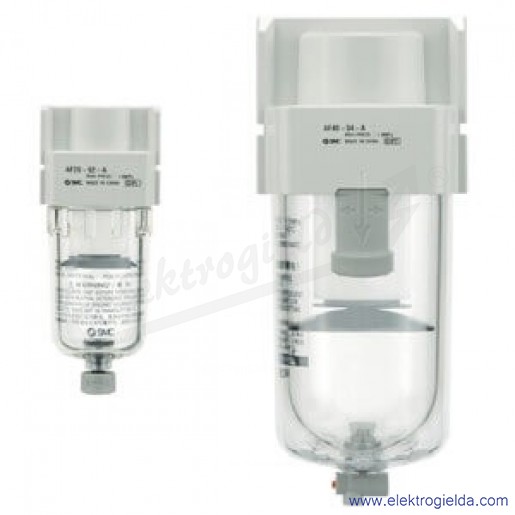 Filtr powietrza AF30-F03D-A, 3150 l/min, G3/8, 5 µm, automatyczny spust kondensatu