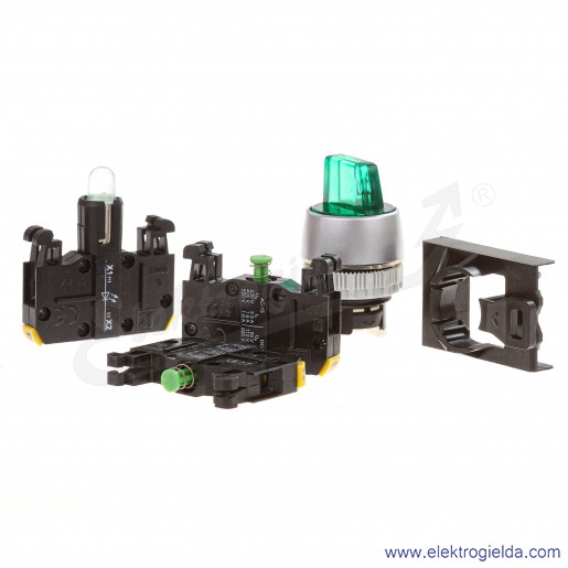 Przełącznik kompletny ST22-P3LZ-20-LED\230 2NO, 3-położeniowy zielony led 230VAC