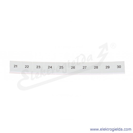 Oznacznik opisowy 1052015:0021, ZB 8, LGS: 21-30, pasek