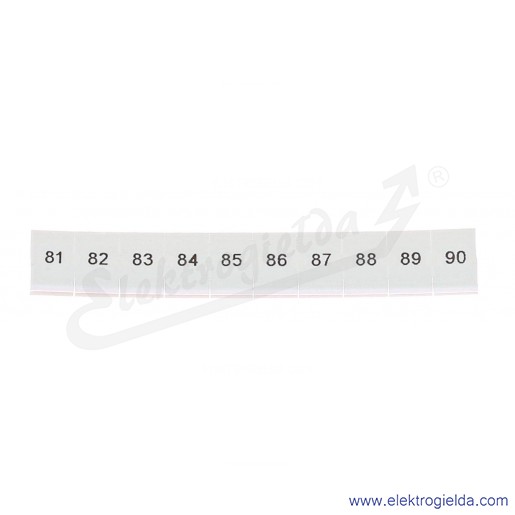 Oznacznik opisowy 1051016:0081, ZB 6, LGS: 81-90, pasek