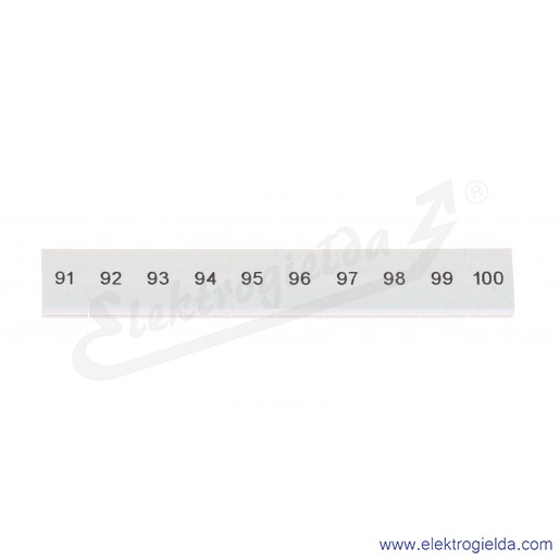 Oznacznik opisowy 1051016:0091, ZB 6, LGS: 91-100, pasek