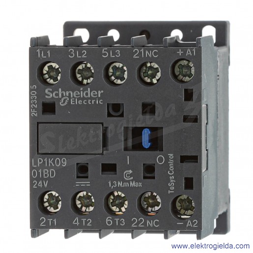 LP1K0901BD 1NC 4kW 20A Uc   24 VDC Stycznik miniaturowy, zaciski śrubowe