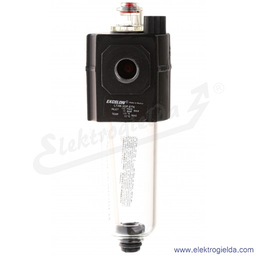 Smarownica mikromgłowa L73M-3GP-ETN, G3/8, 10 Bar, miska 100 ml, punkt początkowy 43.8 l/min, max2280 l/min