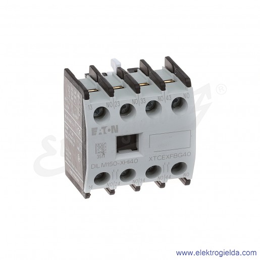 Styki pomocnicze DILM150-XHI40 czołowe 4NO do styczników DILM40-170