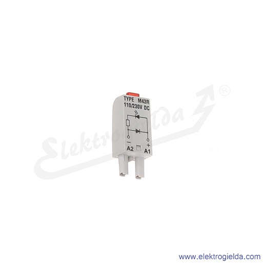Moduł sygnalizacyjny LD M43R 110/230VDC A1+A2- Dioda LED + D czerwony