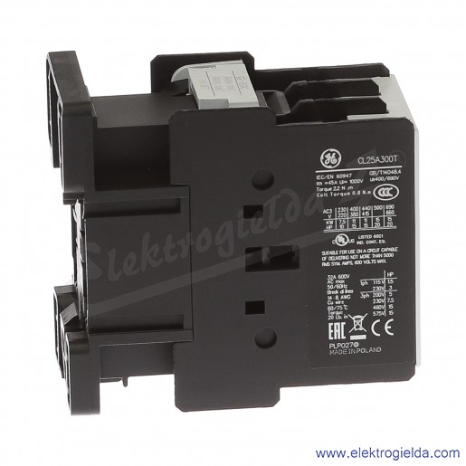 Stycznik CL25A300T6 24V AC 50/60 HZ, 11KW/400V AC-3, 45A AC-1, 3-polowy