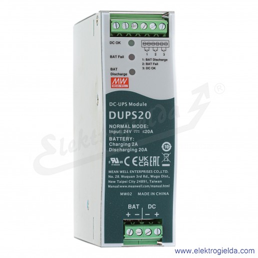 Moduł pracy buforowej DUPS20 20A 24V