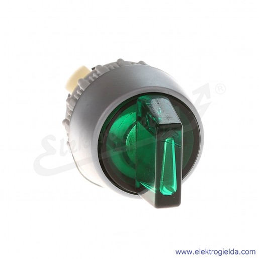 Napęd przycisku ST22-PLZ piórkowy, dwupołożeniowy, podświetlany zielony, 0-1