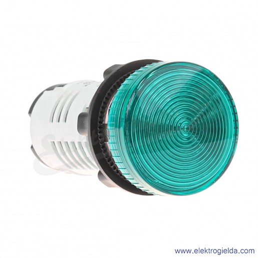 XB7EV63P Lampka sygnalizacyjna zielona Un 250V do źródeł światła z bagnetem Ba9s