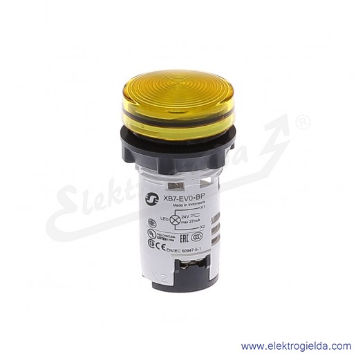 XB7EV05BP Lampka sygnalizacyjna żółta 24V AC/DC ze zintegrowanym źródłem światła LED
