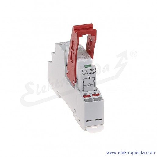 Przekaźnik interfejsowy PI85-024AC-M91G-PS-2011-0 1P 24VAC moduł LV zielony z gniazdem GZP80 PUSH-IN