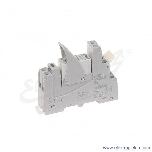 Przekaźnik interfejsowy PI84-012DC-M41G-TS-2012 2P 12VDC moduł LD zielony