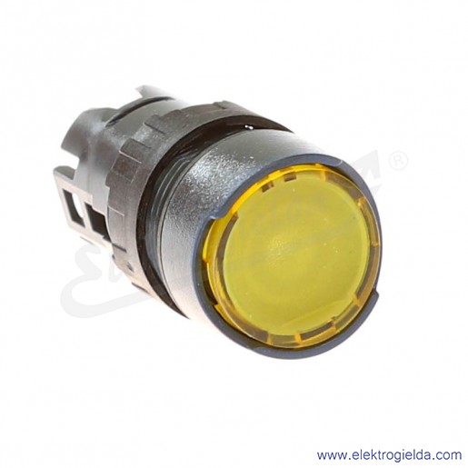 Napęd przycisku ZB6AW5 ż&oacute;łty okrągły, podświetlany, samopowrotny, fi 16mm