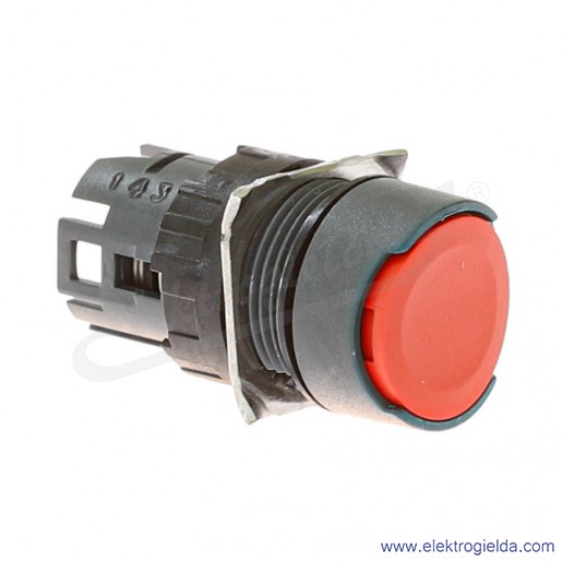 Napęd przycisku ZB6AA4 czerwony okrągły, kryty, samopowrotny, fi 16mm, IP65