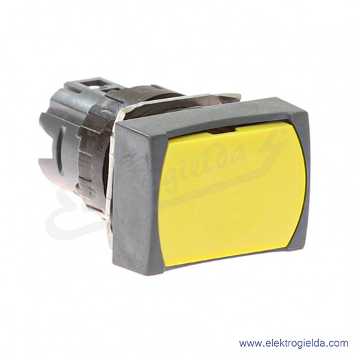 Napęd przycisku ZB6DA5 ż&oacute;łty prostokątny, kryty, samopowrotny, fi 16mm, IP65