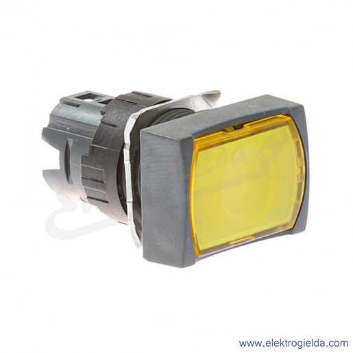 Napęd przycisku ZB6DW5 ż&oacute;łty prostokątny, kryty podświetlany, samopowrotny, fi 16mm, IP65