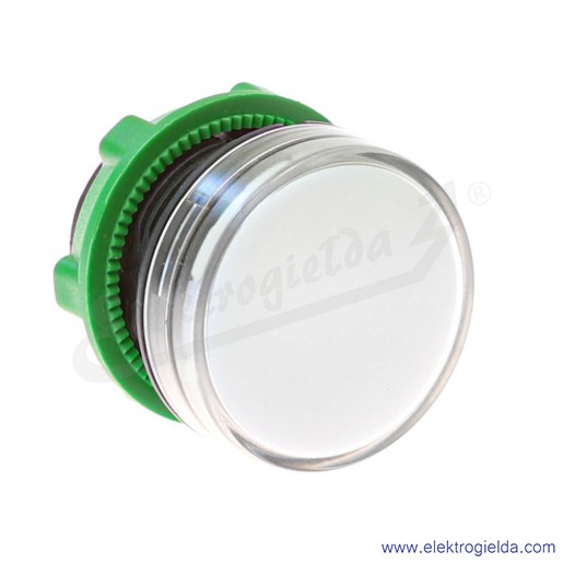 Gł&oacute;wka lampki ZB5AV013, biała okrągła, fi 22mm, IP66