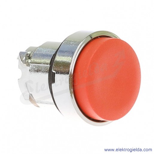 Napęd przycisku ZB4BL4 czerwony wystający, samopowrotny metalowy, fi 22mm