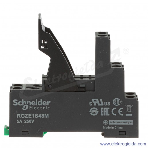 Gniazdo przekaźnika RGZE1S48M do RXG2, złącze śrubowe z oddzielnymi zaciskami i obejmą wyrzutnikową