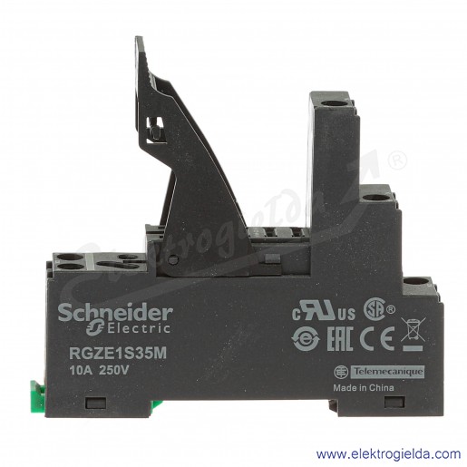 Gniazdo przekaźnika RGZE1S35M do RXG1, złącze śrubowe z oddzielnymi zaciskami i obejmą wyrzutnikową