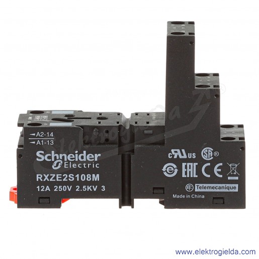 Gniazdo przekaźnikowe RXZE2S108M do RXM2 złącze śrubowe, układ styk&oacute;w oddzielny